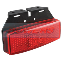 LED Autolamps 1491RM 12v/24v Red Rear Marker Lamp/Light With Bracket